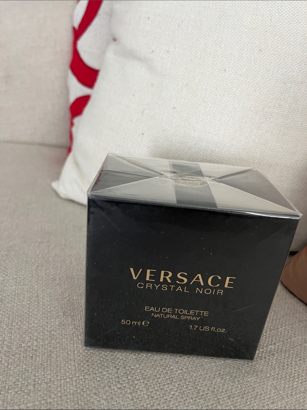 Versace Crystal Noir Edu De Toilette natural spray perfume bottle 50ML. 1.7 OZ